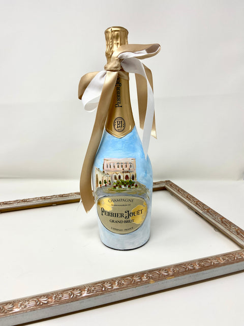 Custom Painted Champagne Bottle