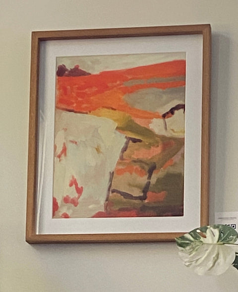 Wood Framed Print of Coral Land