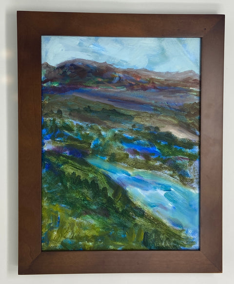 Moving Down the River 9" x 12"