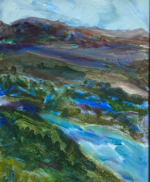 Moving Down the River 9" x 12"