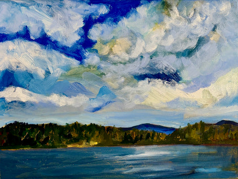 Beneath an Open Sky — Framed Original Oil Painting