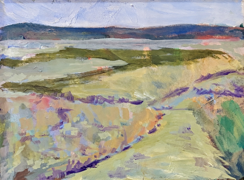 Soft Horizons — Framed Original Oil Painting