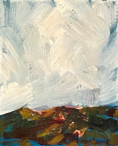 Distant Mountains 8" x 10"