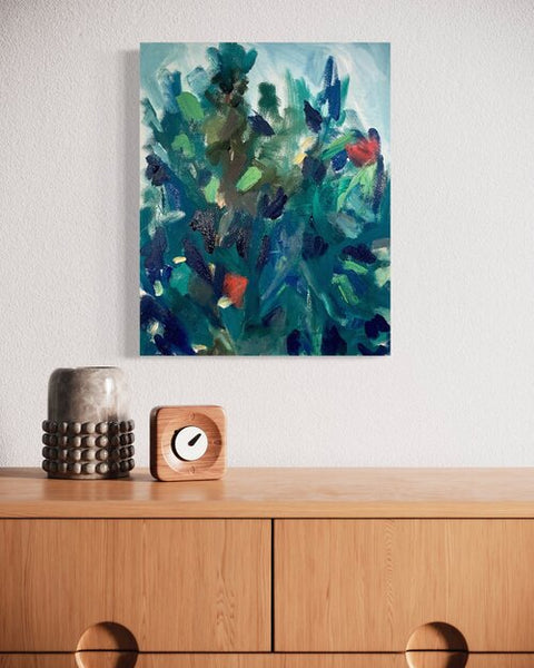 Warm on Cool 16" x 20"